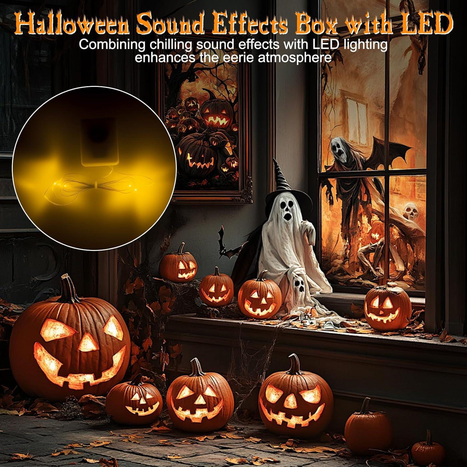 Paquete de 2 Efectos de Sonido Halloween CCBASEBALL con LED