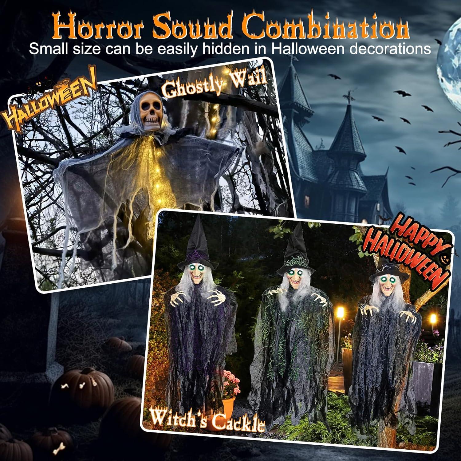 Paquete de 2 Efectos de Sonido Halloween CCBASEBALL con LED