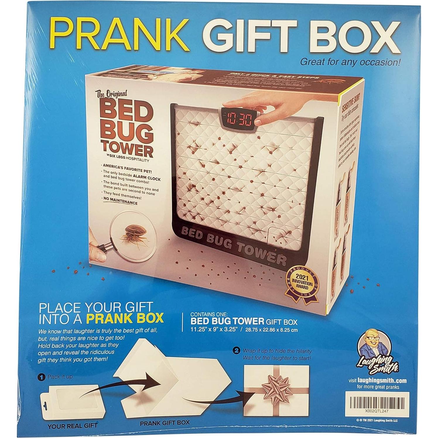 Caja de Regalo de Broma Torre de Chinches Laughing Smith