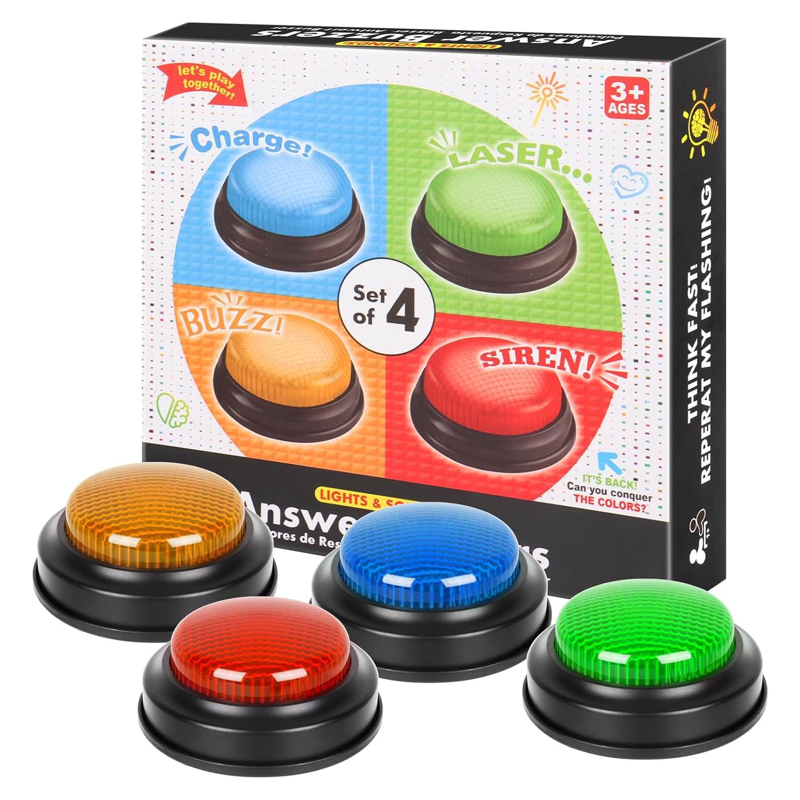 Zumbadores de Juego COZYMATE 4 PCS Multicolor con Sonido