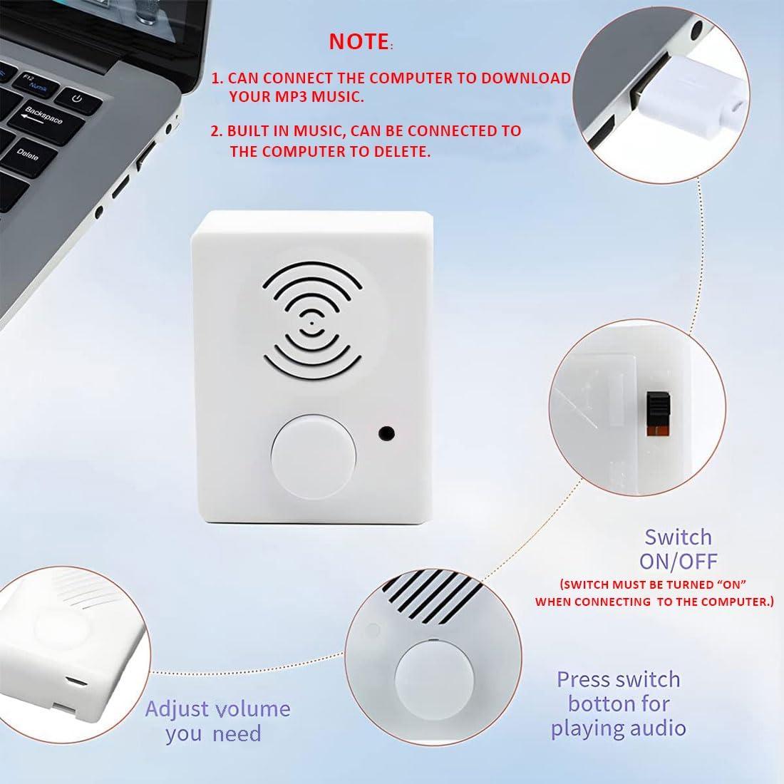 Grabadora de Voz XLW 16 Minutos - Caja de Sonido Blanca