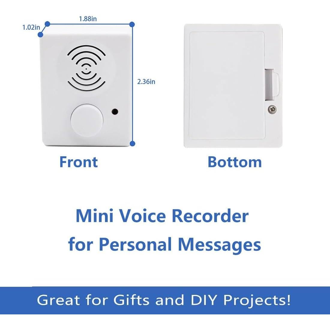 Grabadora de Voz XLW 16 Minutos - Caja de Sonido Blanca