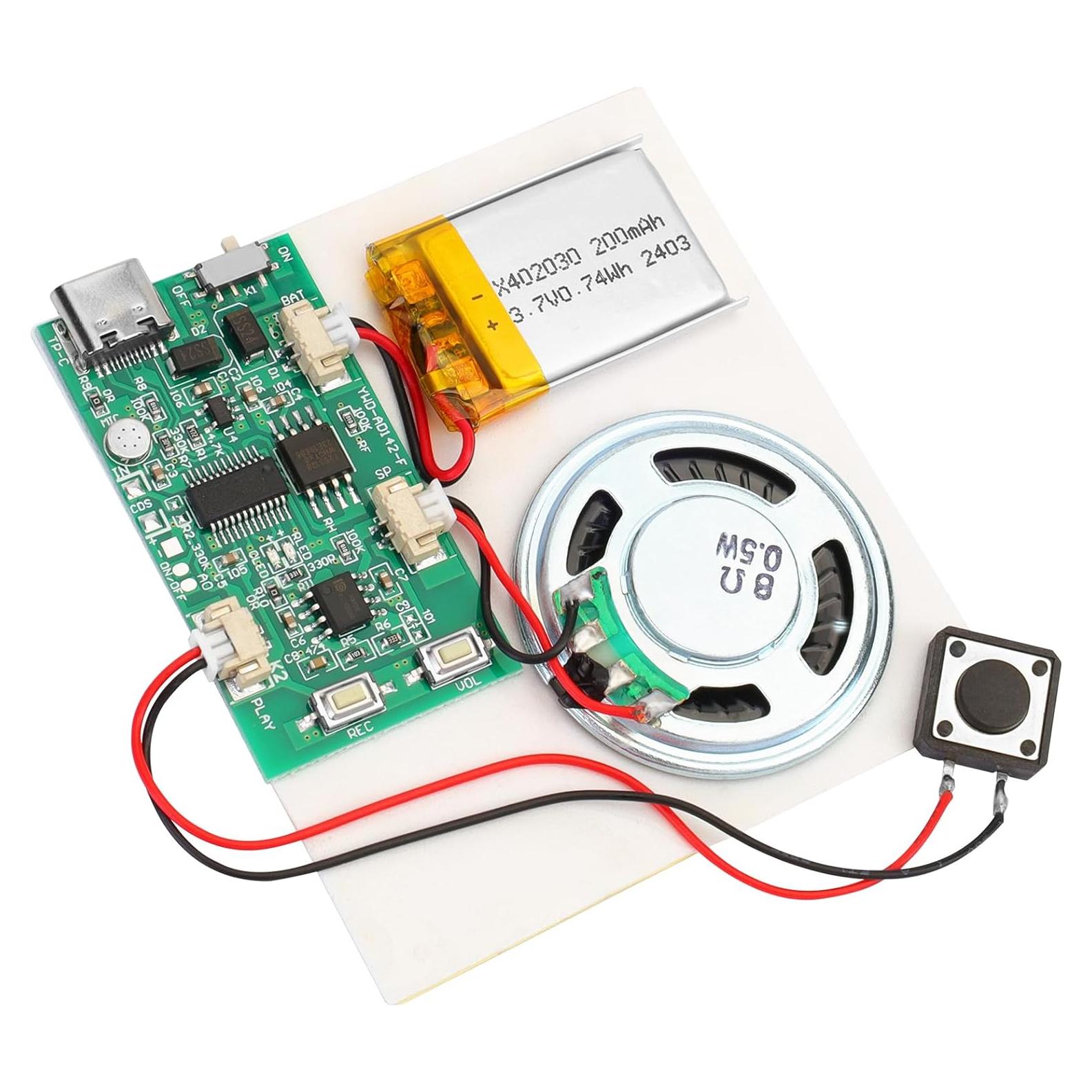 Módulo Grabador de Sonido MakerHawk S1 16 Minutos DIY