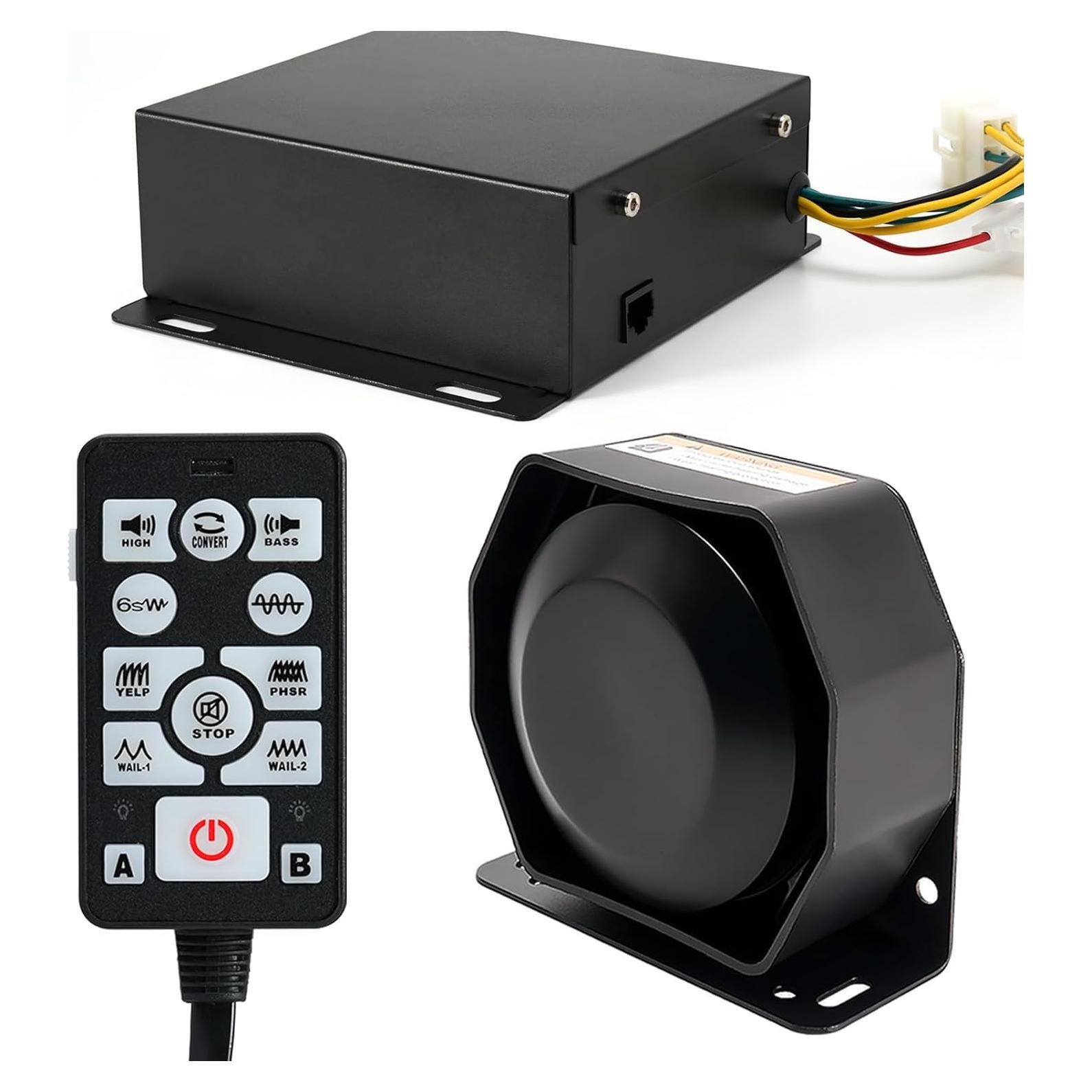 Sirena de Emergencia 200W JAMTON con Control Remoto 12V