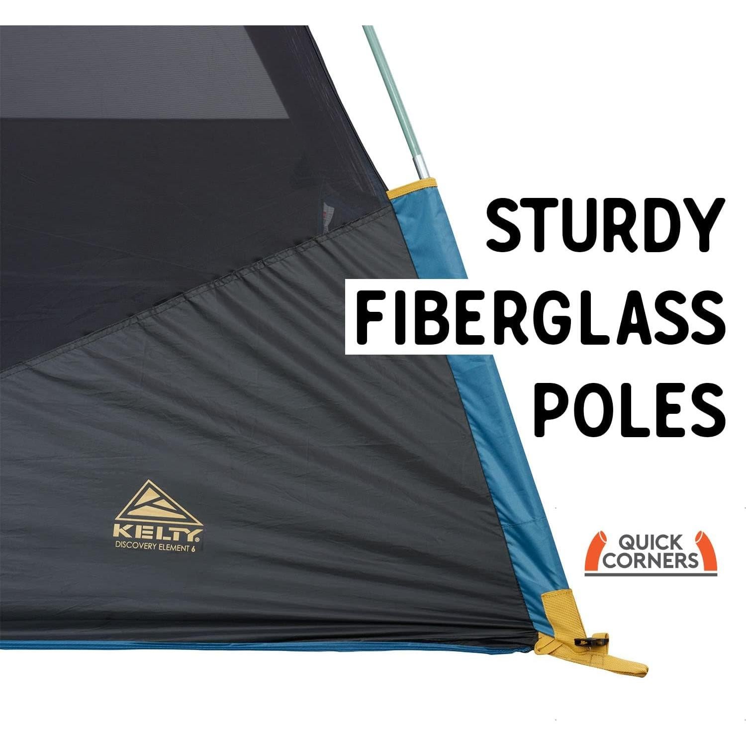 Carpa de Camping Kelty Discovery Element 4-6 Personas Resistente