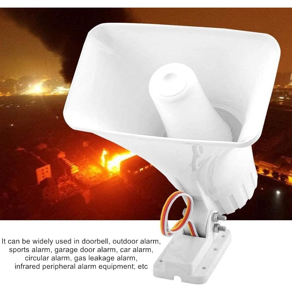 Alarma de Sirena Doble Tono KLLsmDesign 130dB Montaje Pared