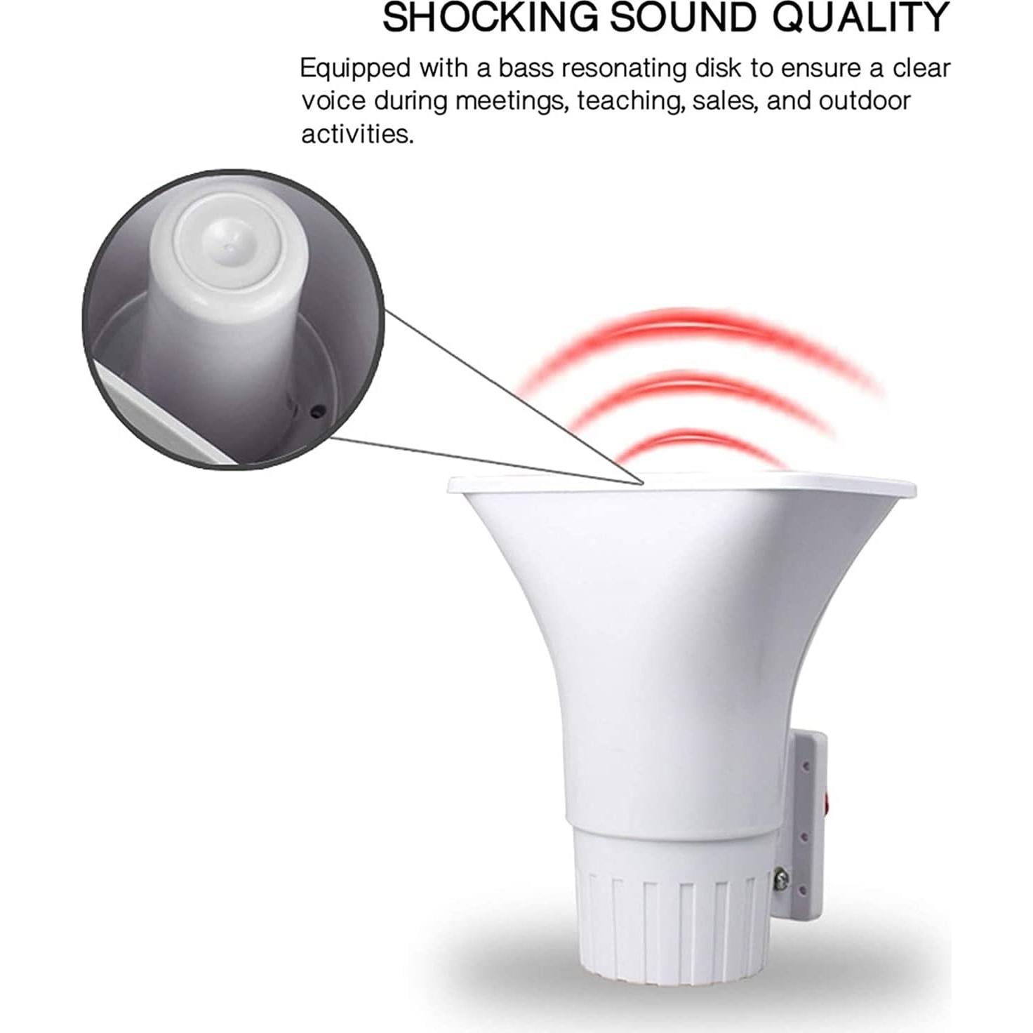 Alarma de Sirena Doble Tono KLLsmDesign 130dB Montaje Pared