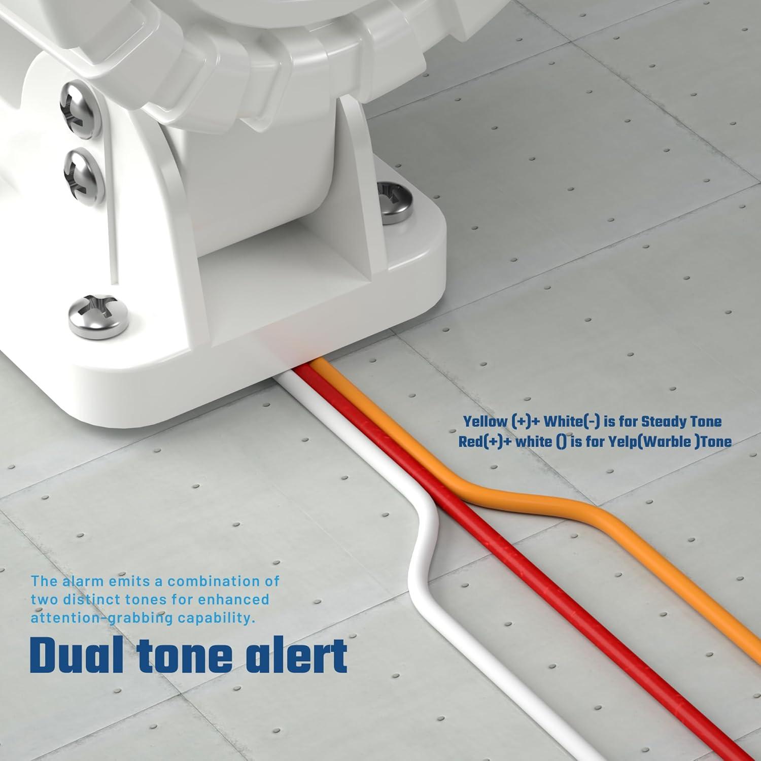 Sirena de Alarma 150dB 30W High Eagle con Soporte