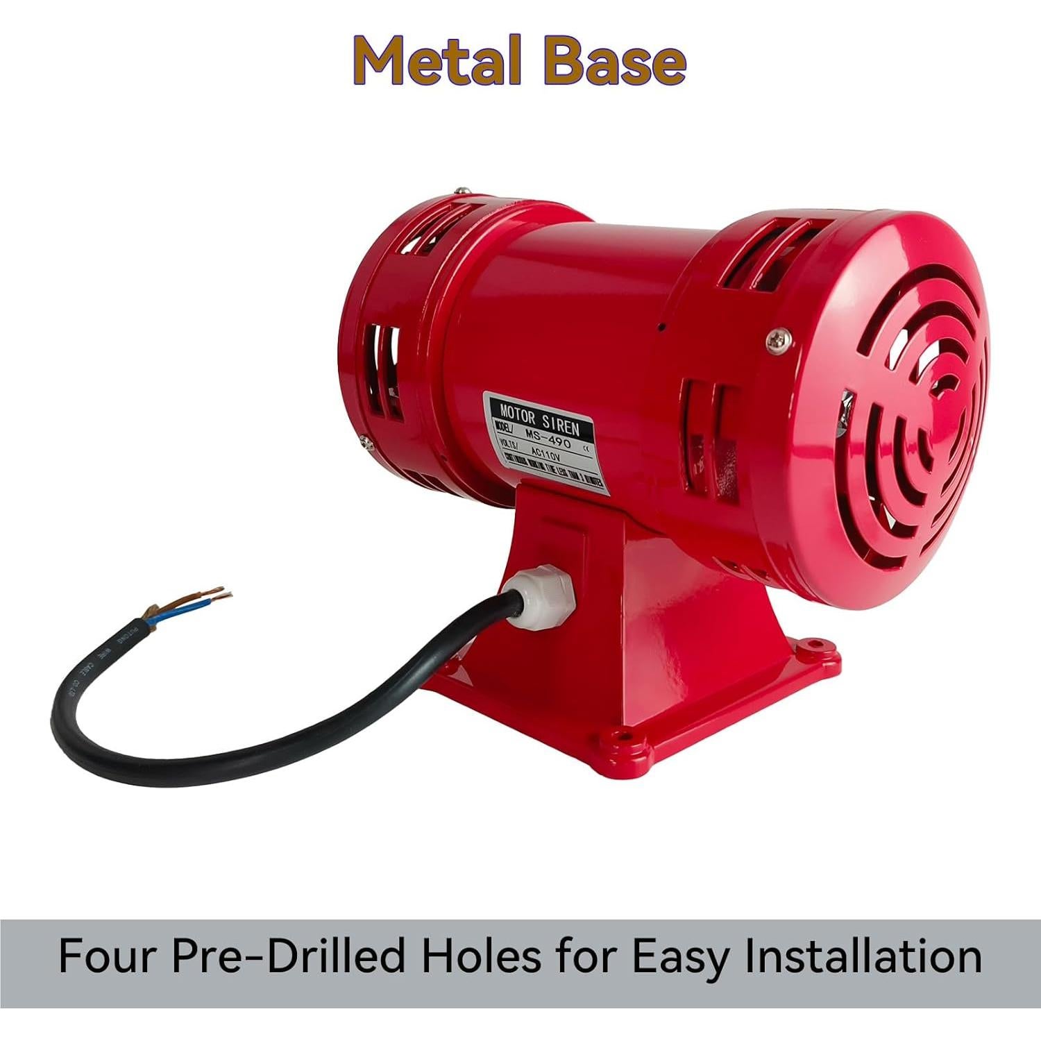 Sirena de Alarma Industrial AeKeatDa MS-490 150dB 3.07kg