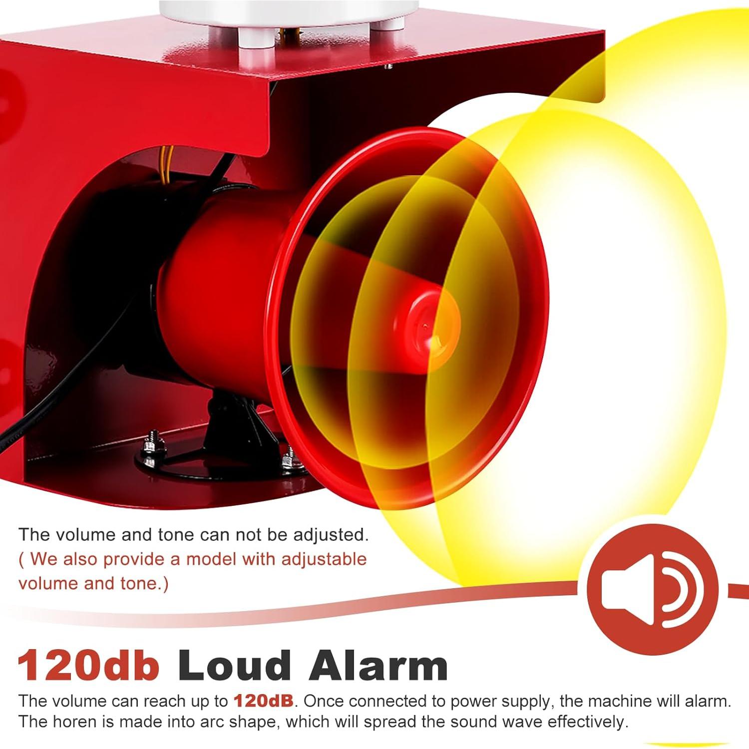 Alarma de Sirena Industrial Saladulce 120dB IP55 para Exteriores