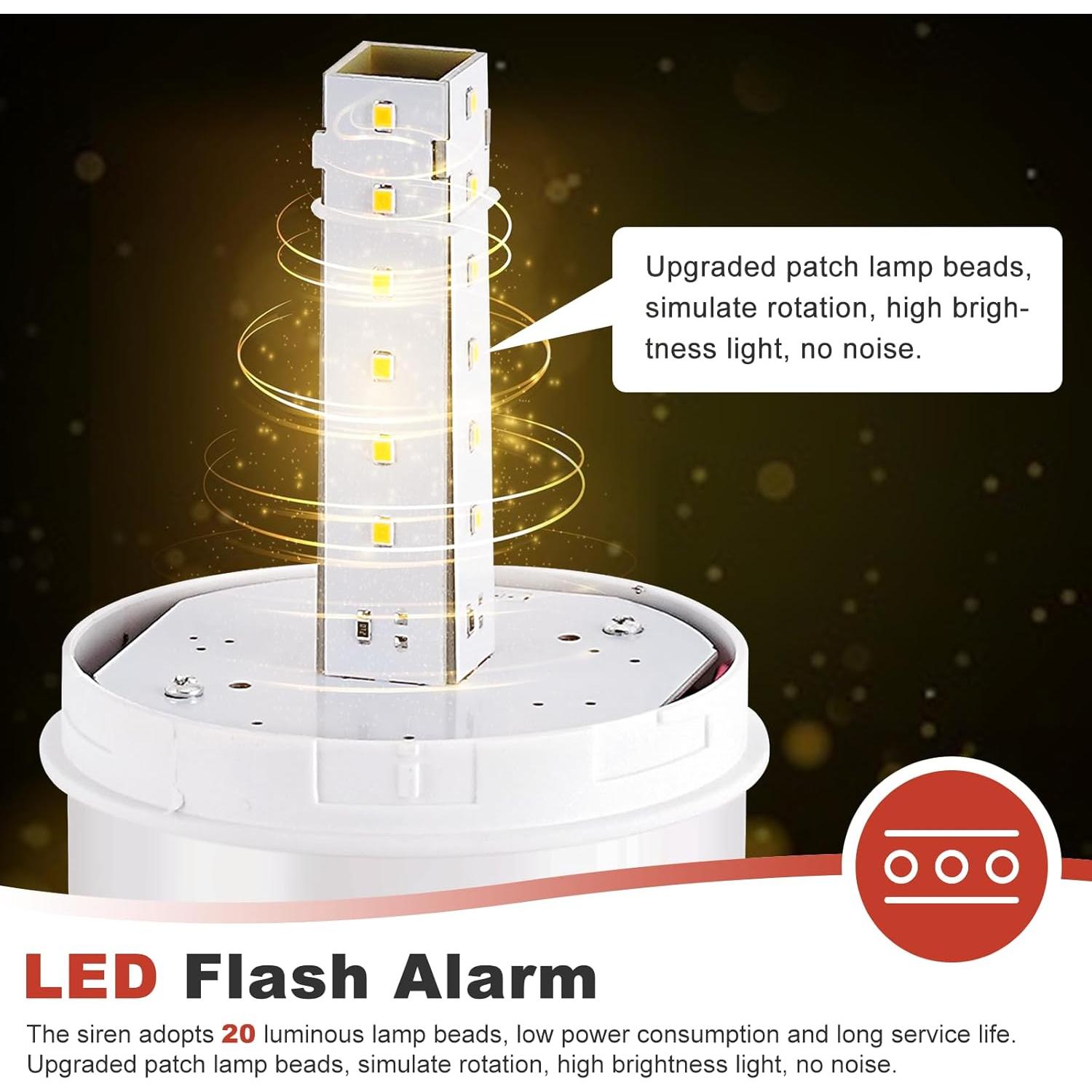 Alarma de Sirena Industrial Saladulce 120dB IP55 para Exteriores