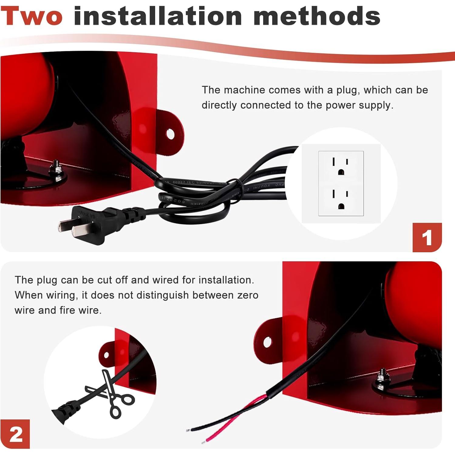 Alarma de Sirena Industrial Saladulce 120dB IP55 para Exteriores