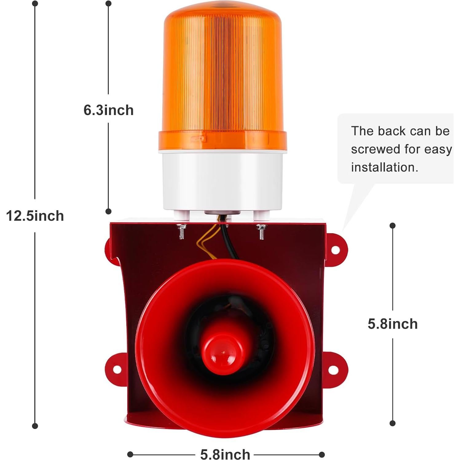 Alarma de Sirena Industrial Saladulce 120dB IP55 para Exteriores