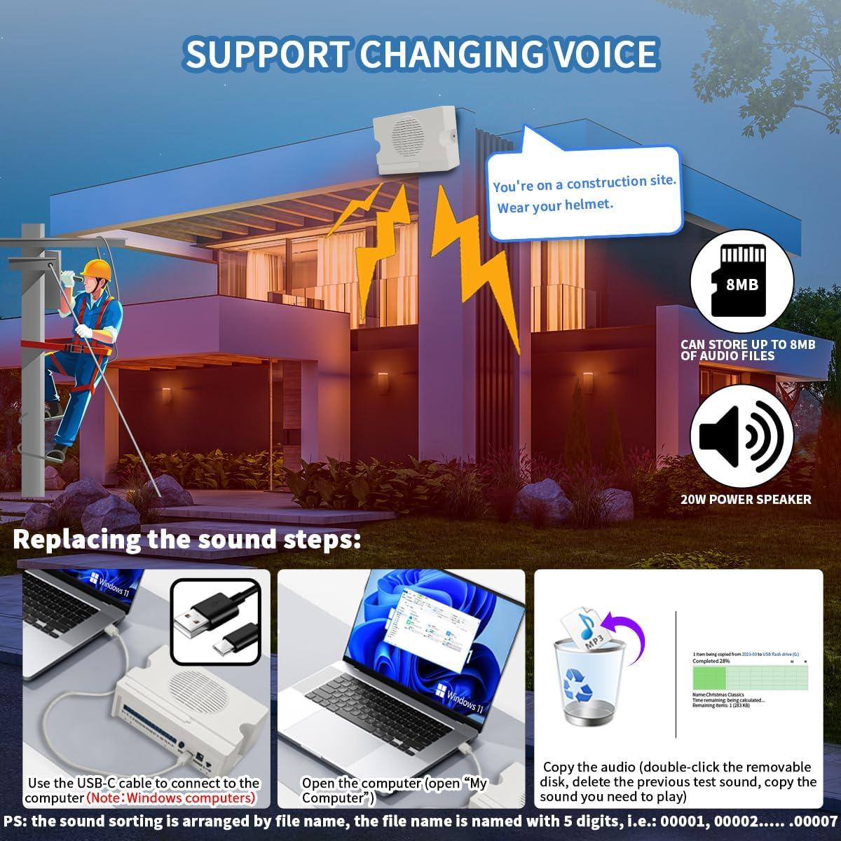 Alarma de Voz Industrial JRGKJCP JR-Y5610 20W 12V