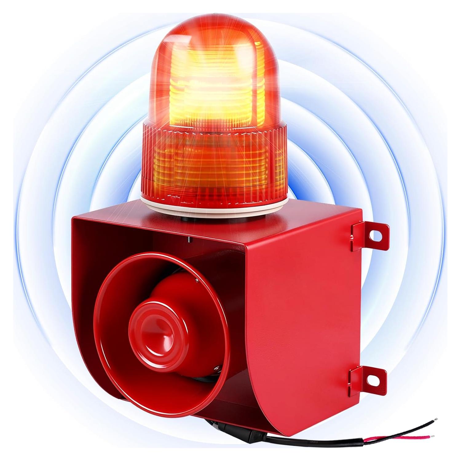 Alarma Sirena Industrial Saladulce 120dB IP65 con Luz Estroboscópica