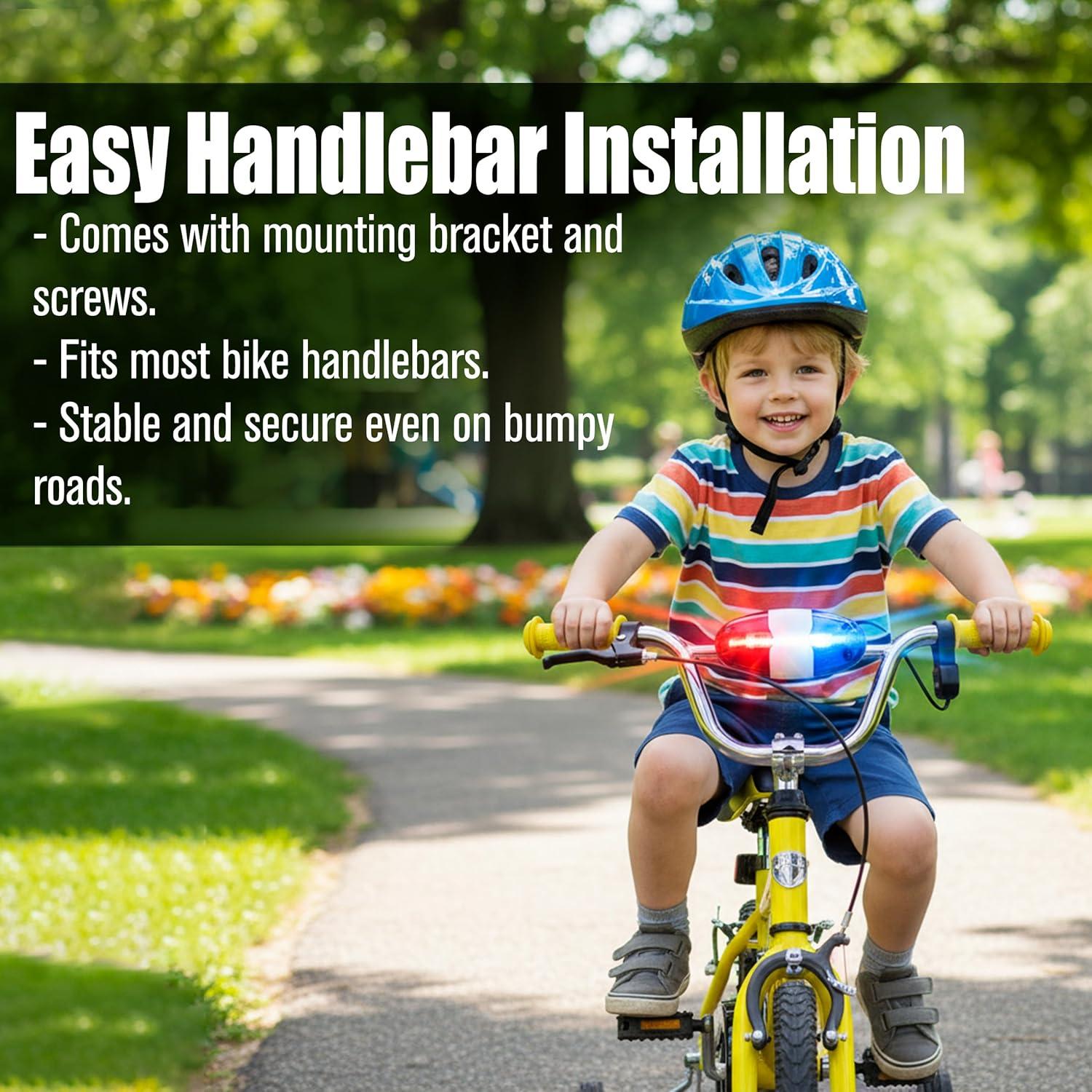 Luces de Bicicleta KH866 con Sirena LED para Niños