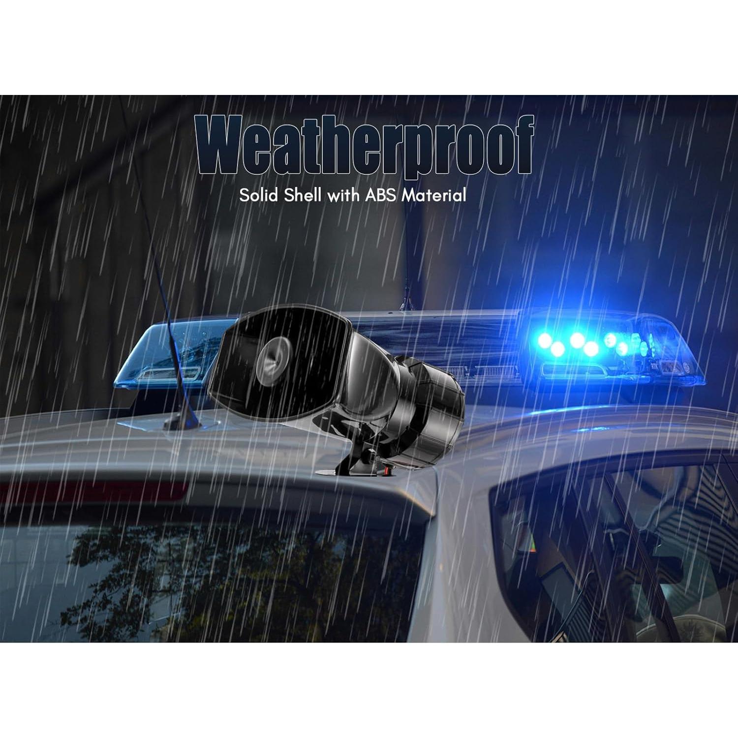 Sirena de Coche Zone Tech 5 Tonos 60W con Micrófono PA