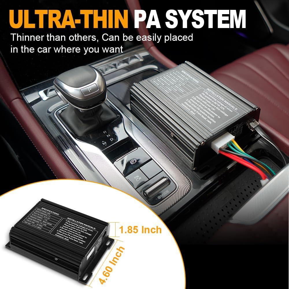 Altavoz de Sirena Policial 250W LRTER JBQ PLATA con 30 Tonos