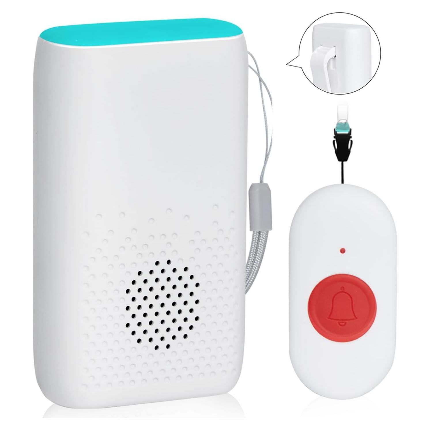 Sistema de Alerta Inalámbrico MERLRR con Botón SOS y Vibración