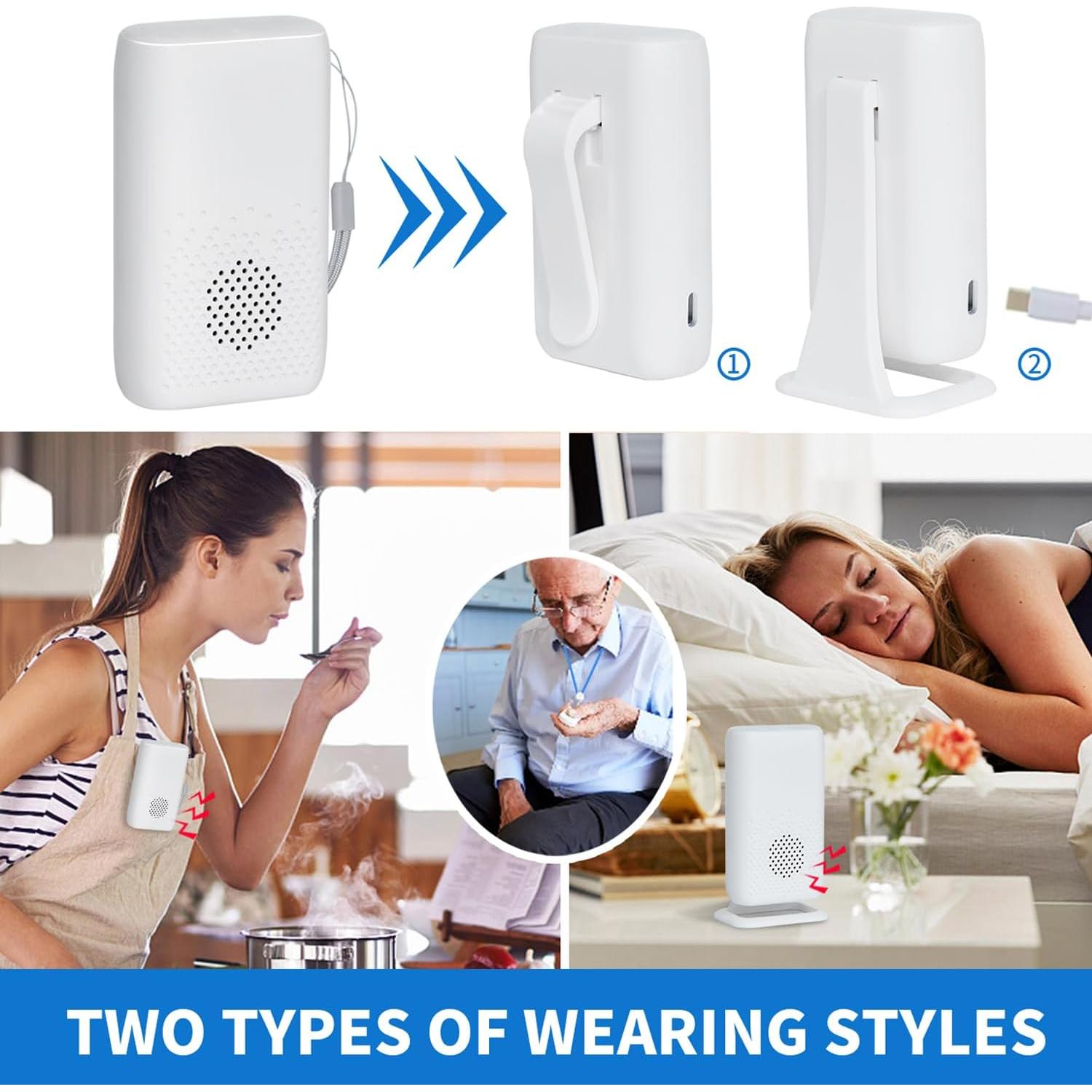 Sistema de Alerta Inalámbrico MERLRR con Botón SOS y Vibración