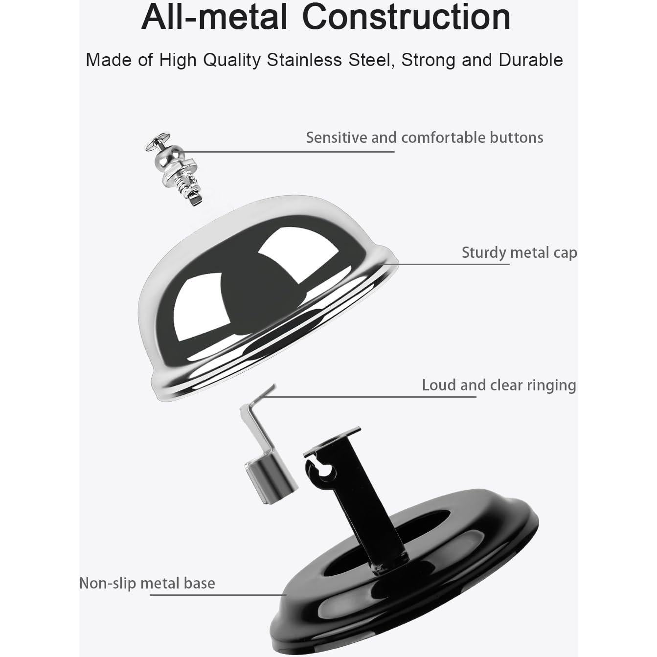 Campana de Llamada Anyongora 8.5 cm Acero Inoxidable
