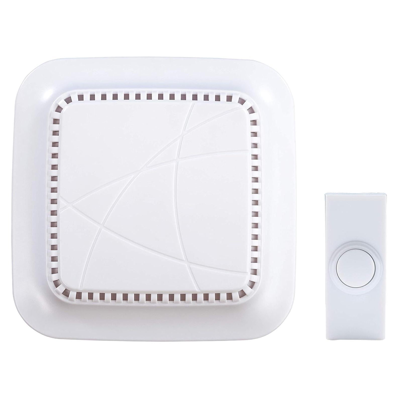 Timbre de puerta inalámbrico Globe Electric blanco a pilas