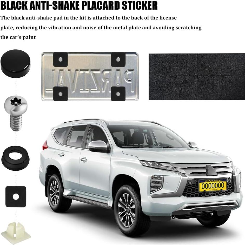 Kit de Tornillos Antirrobo para Placa de Matrícula M6 Lyxheth