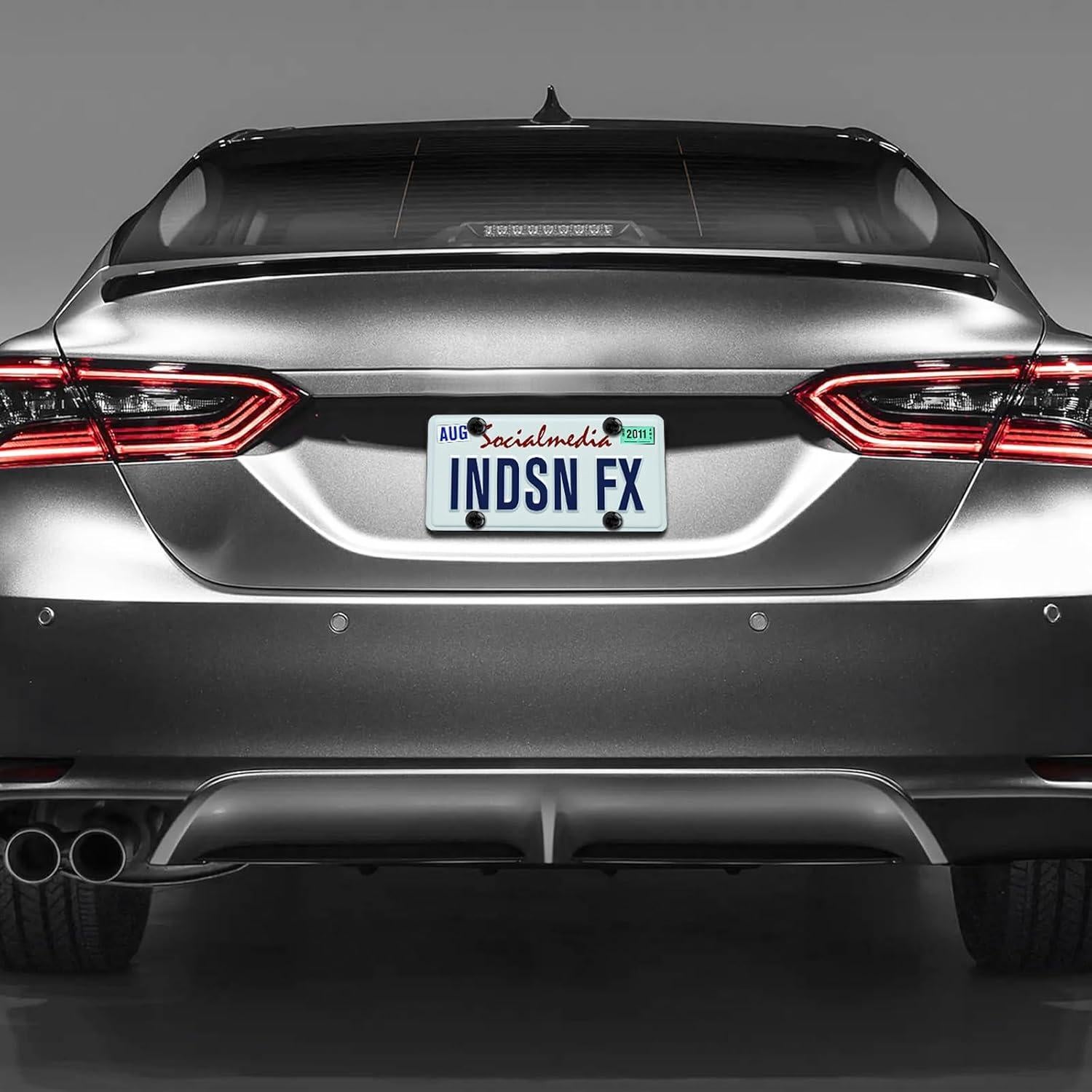 Tornillos Antirrobo para Placas de Licencia ZNDAW Hexagonal Negro