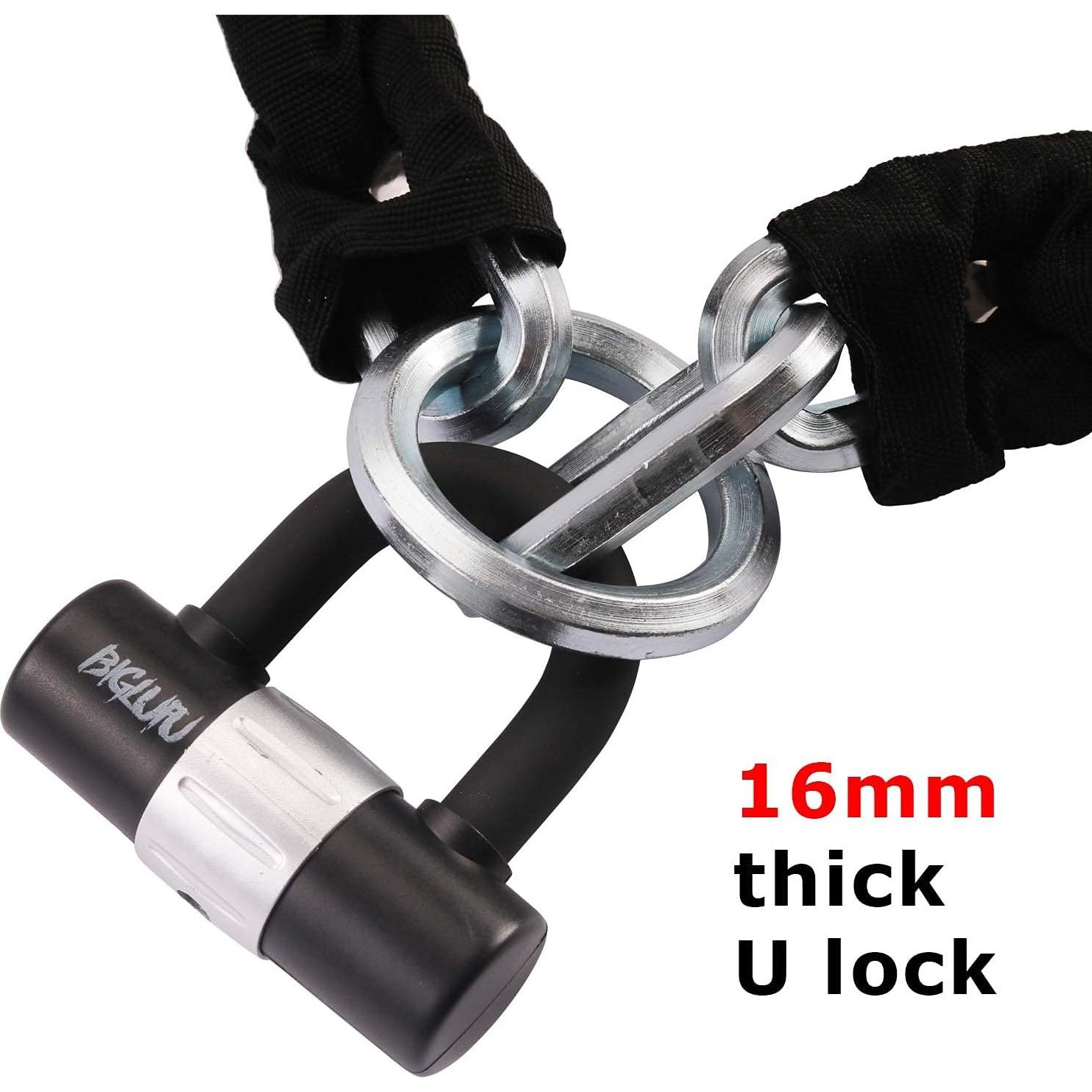 Candado de Cadena BIGLUFU 120cm x 12mm para Motocicleta