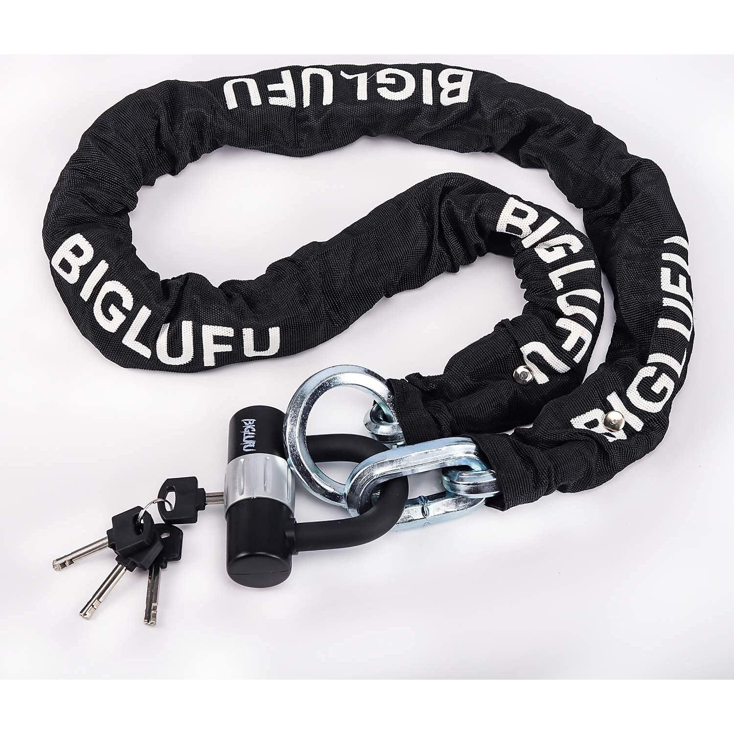 Candado de Cadena BIGLUFU 120cm x 12mm para Motocicleta