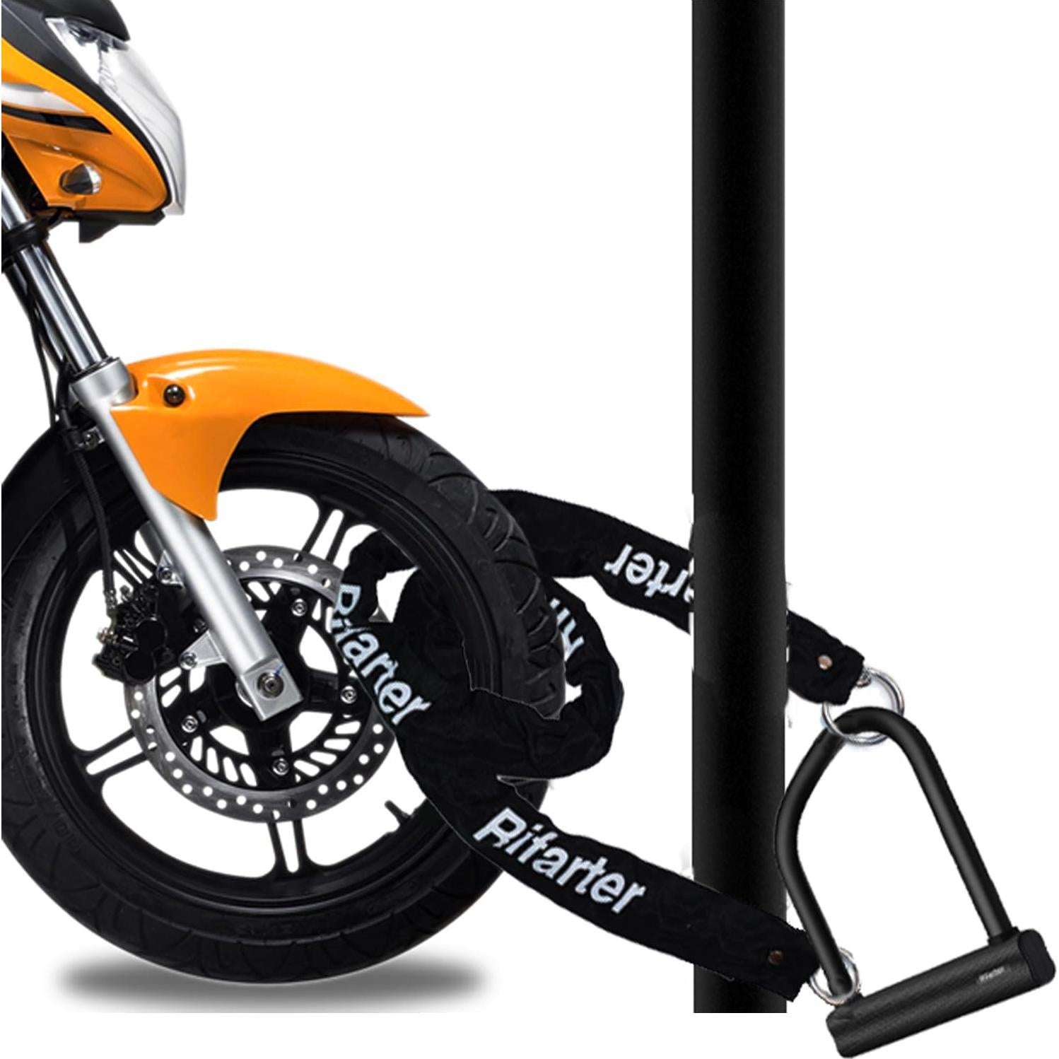 Candado en U Antirrobo Rifarter 18mm con Cadena 120cm