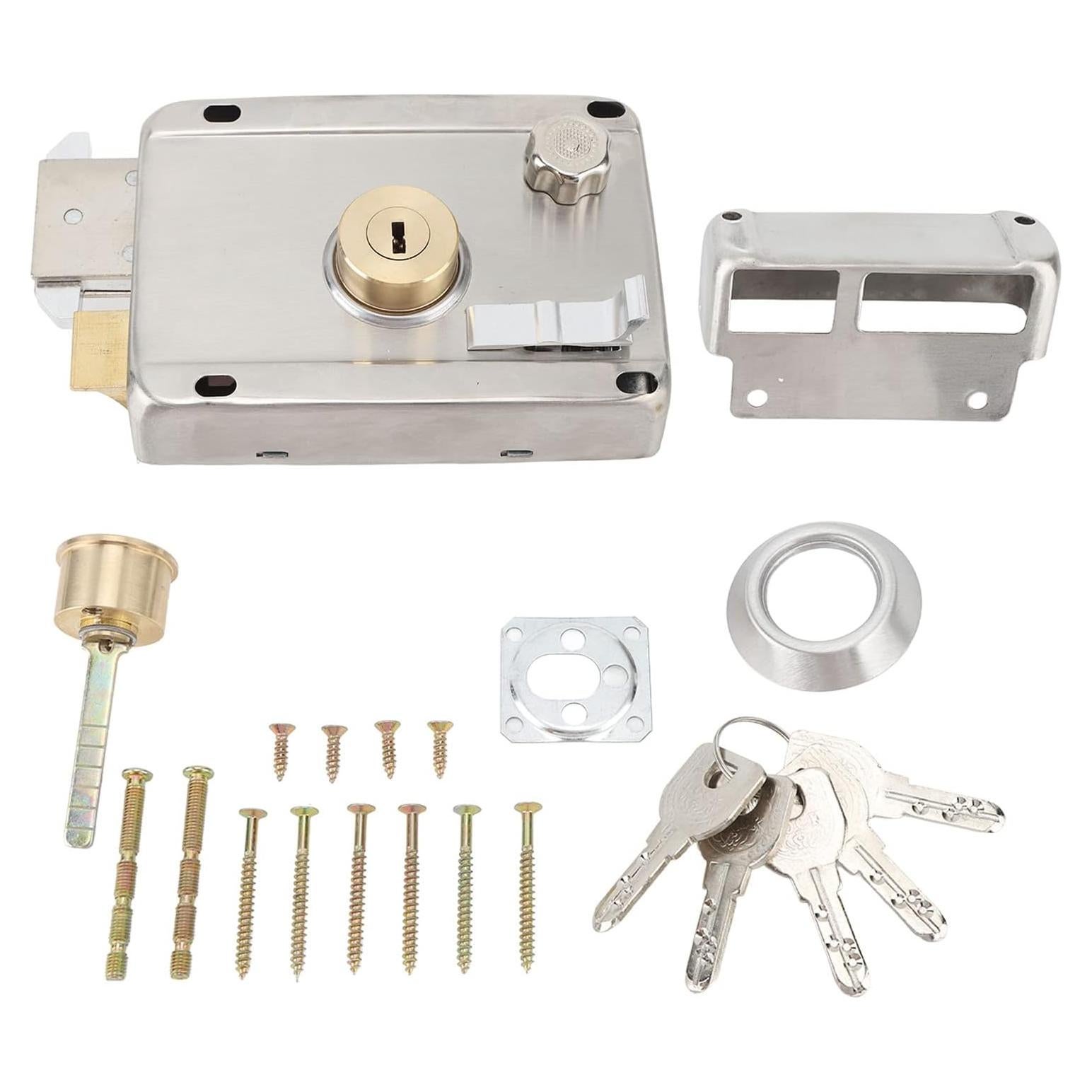 Cerradura de Pestillo Vertical Anti-Robo Plplaaoo de Acero Inoxidable