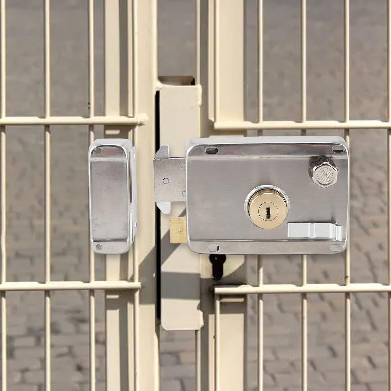 Cerradura de Pestillo Vertical Anti-Robo Plplaaoo de Acero Inoxidable