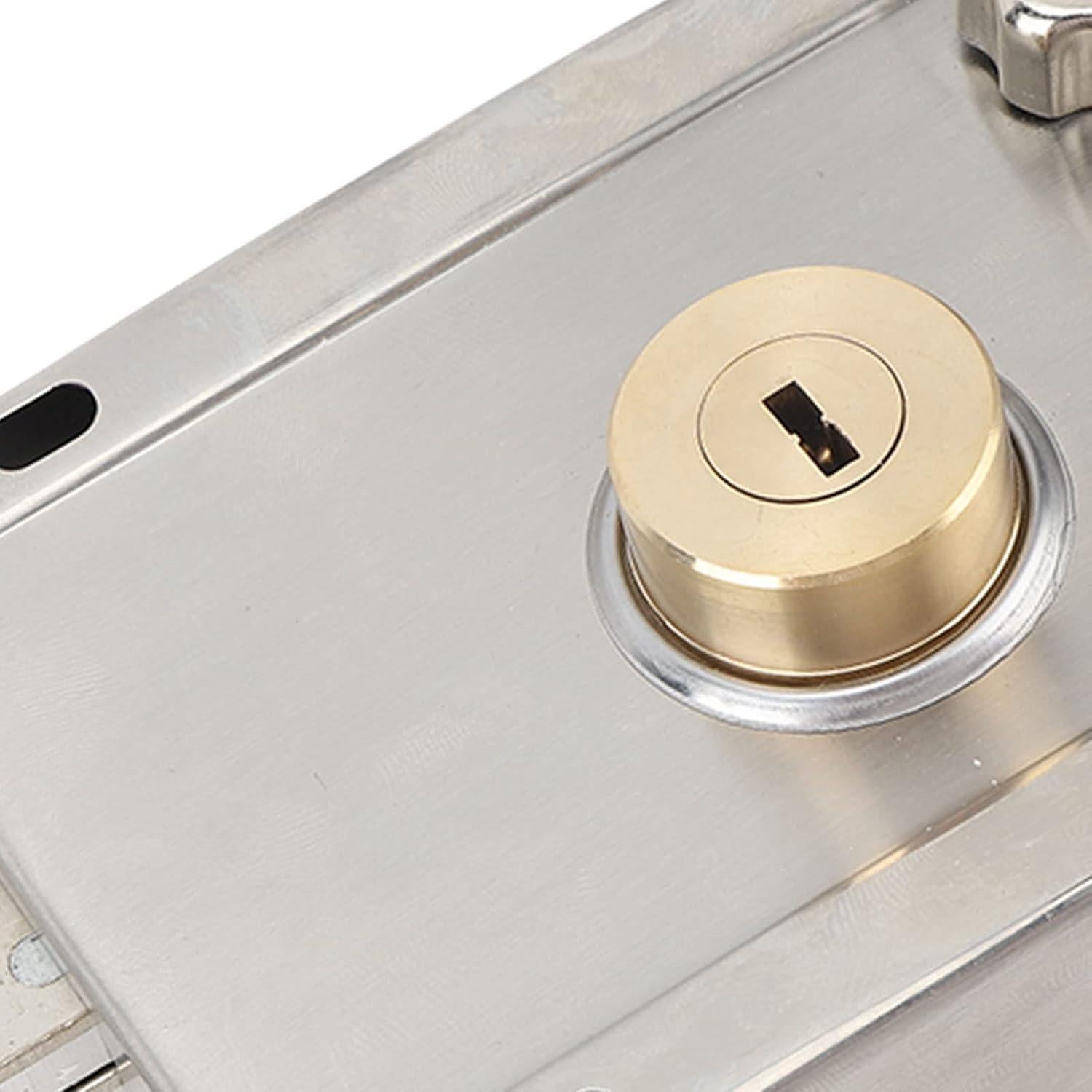 Cerradura de Pestillo Vertical Anti-Robo Plplaaoo de Acero Inoxidable