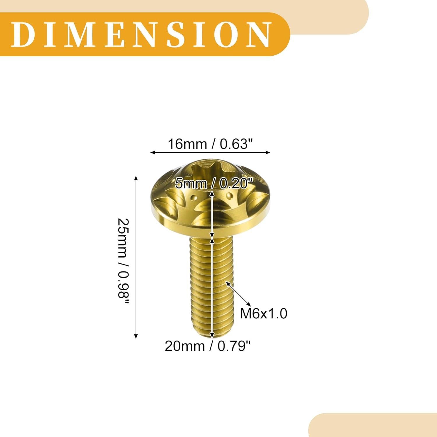 Set 2 Tornillos Antirrobo para Placa de Licencia Partuto