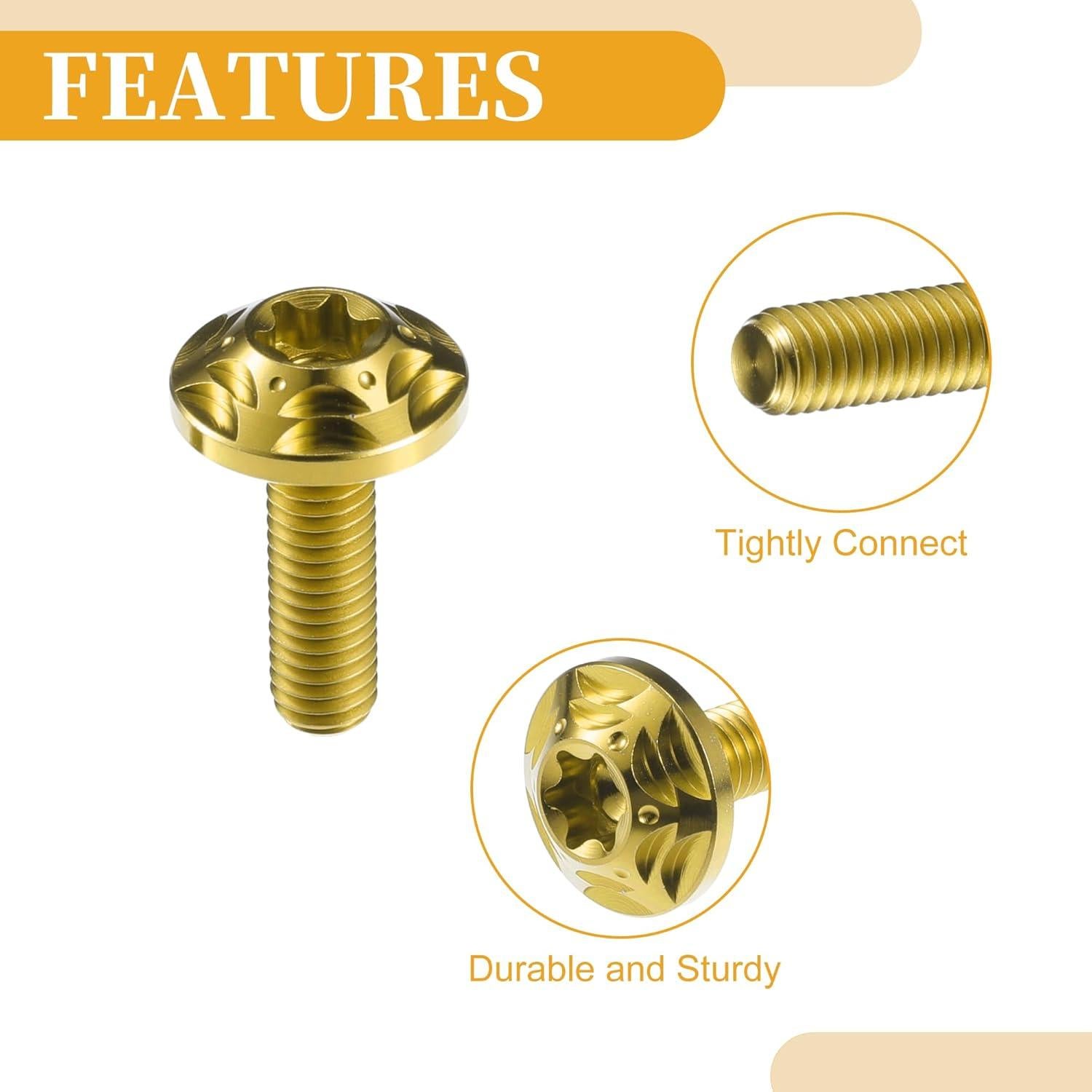 Set 2 Tornillos Antirrobo para Placa de Licencia Partuto