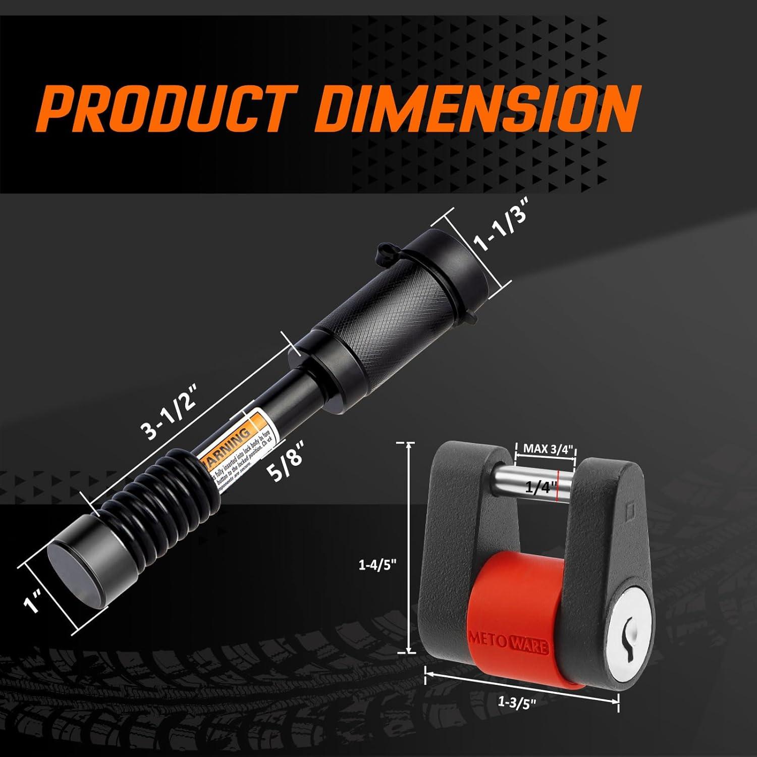 Juego de Cerraduras para Remolque METOWARE 5/8" Diámetro