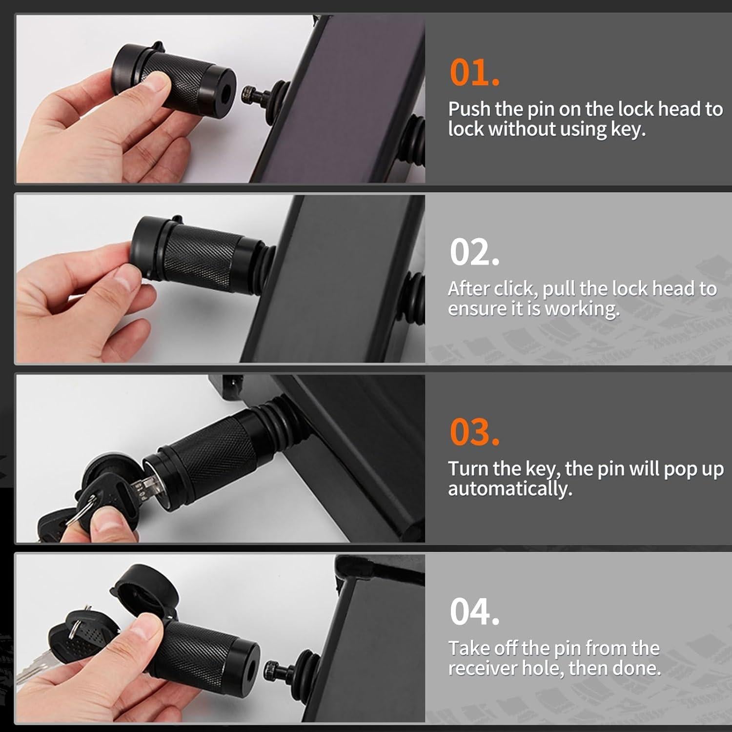 Juego de Cerraduras para Remolque METOWARE 5/8" Diámetro