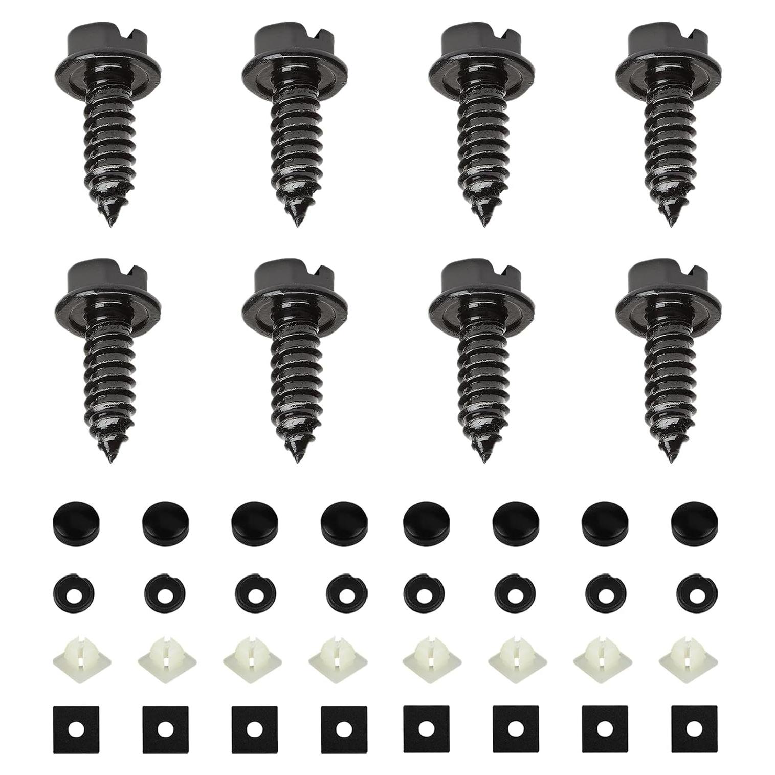 Kit de Tornillos Autoperforantes Ohleats para Placa de Matrícula 8 PCS