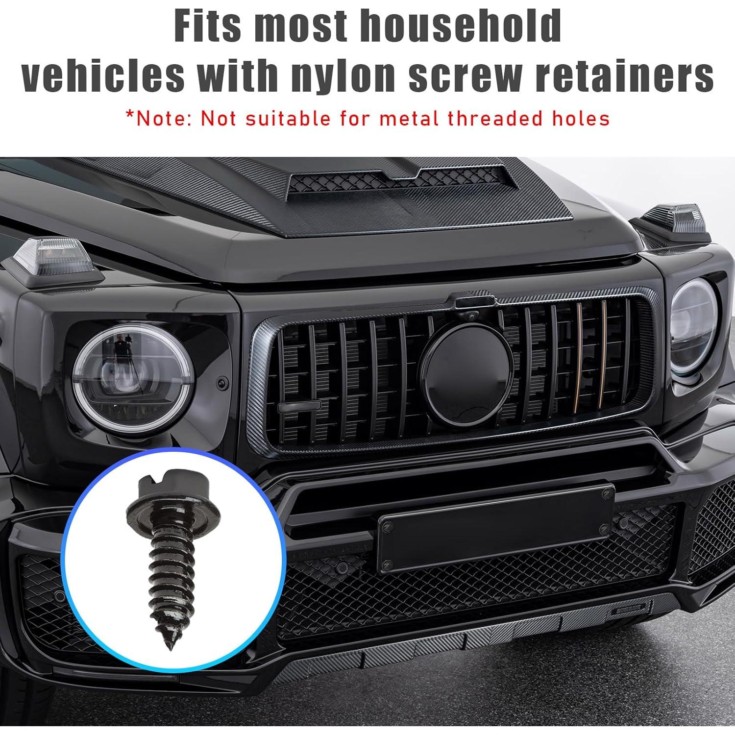 Kit de Tornillos Autoperforantes Ohleats para Placa de Matrícula 8 PCS