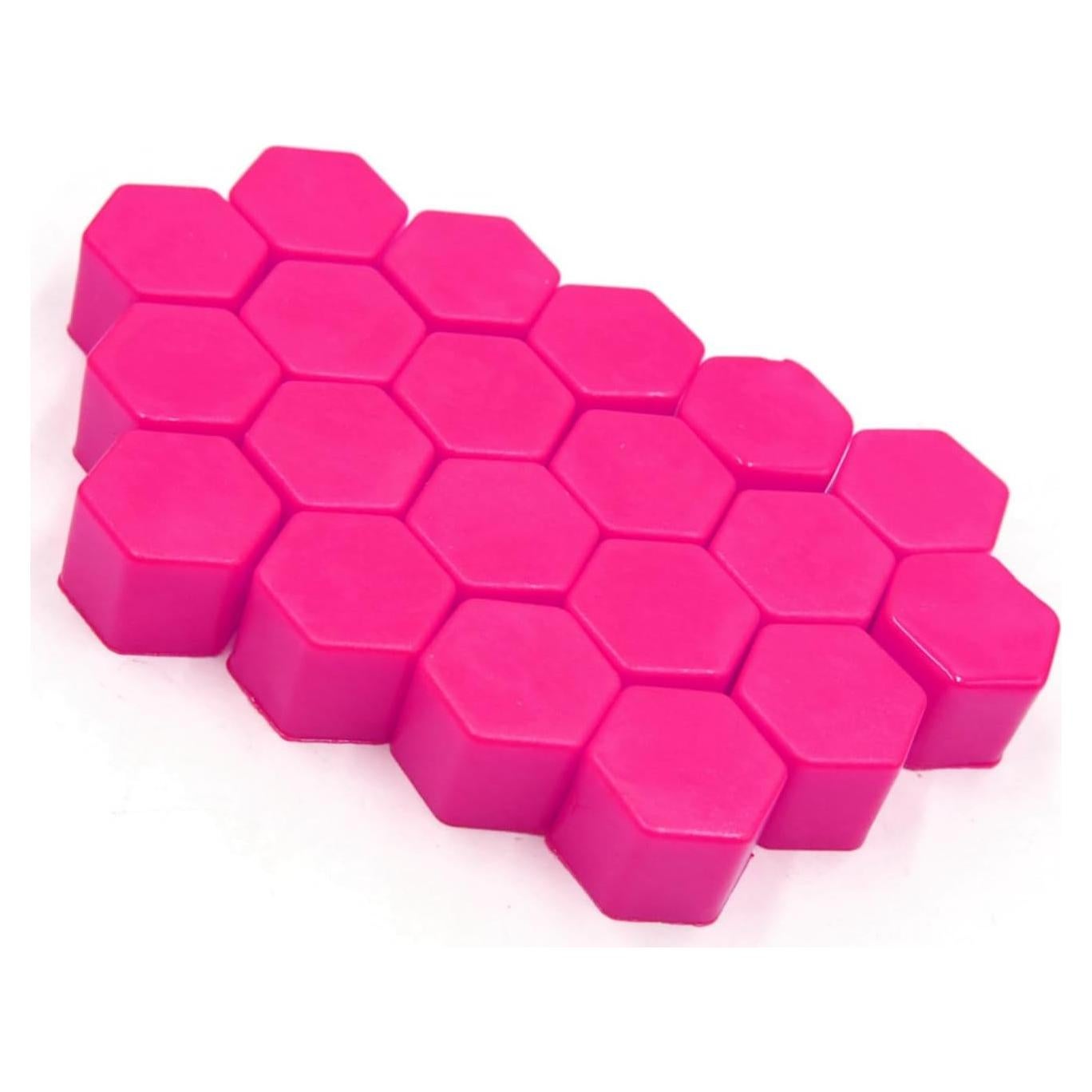 Tapa de Tornillo de Neumáticos Motoforti 20 Pcs 19mm Rosa