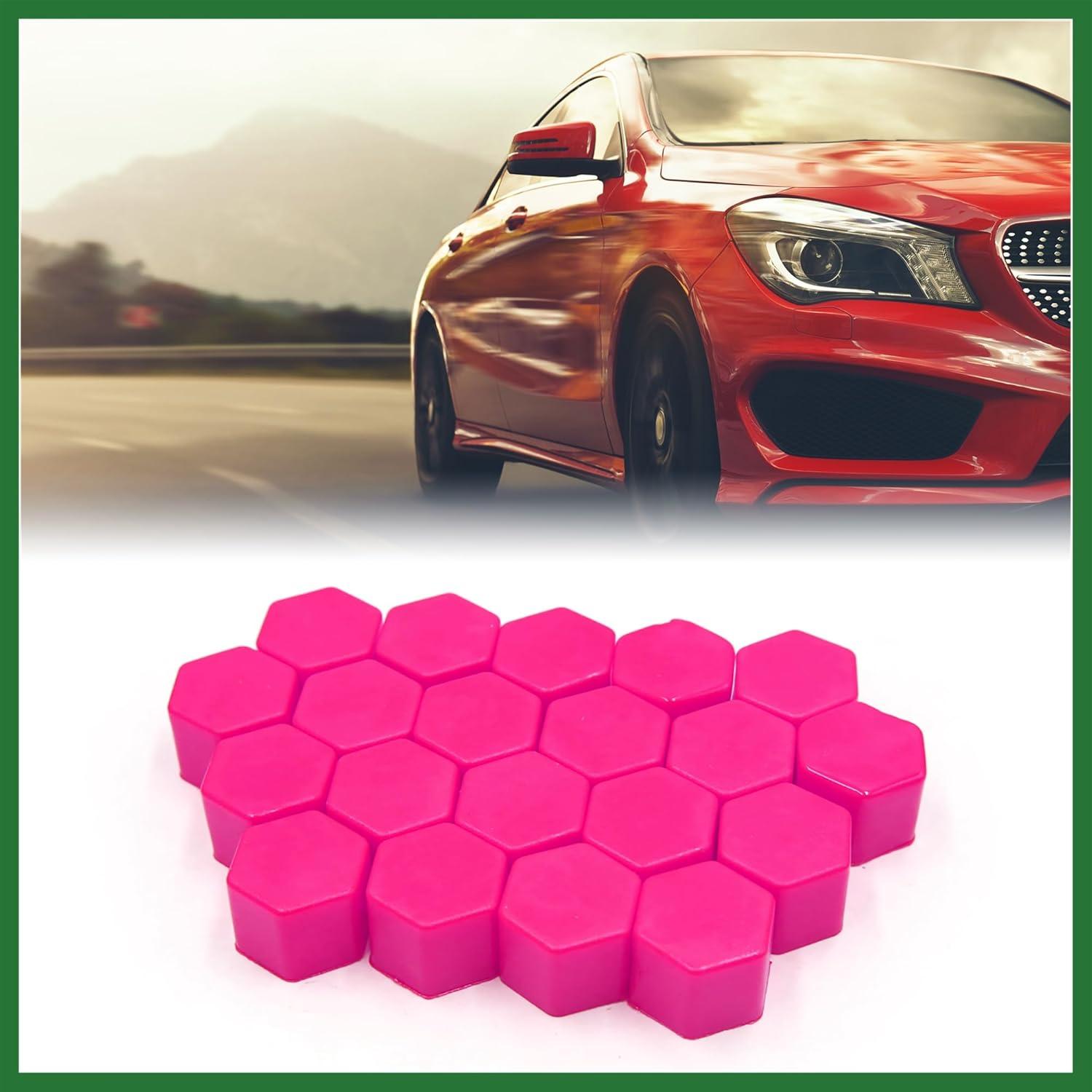 Tapa de Tornillo de Neumáticos Motoforti 20 Pcs 19mm Rosa