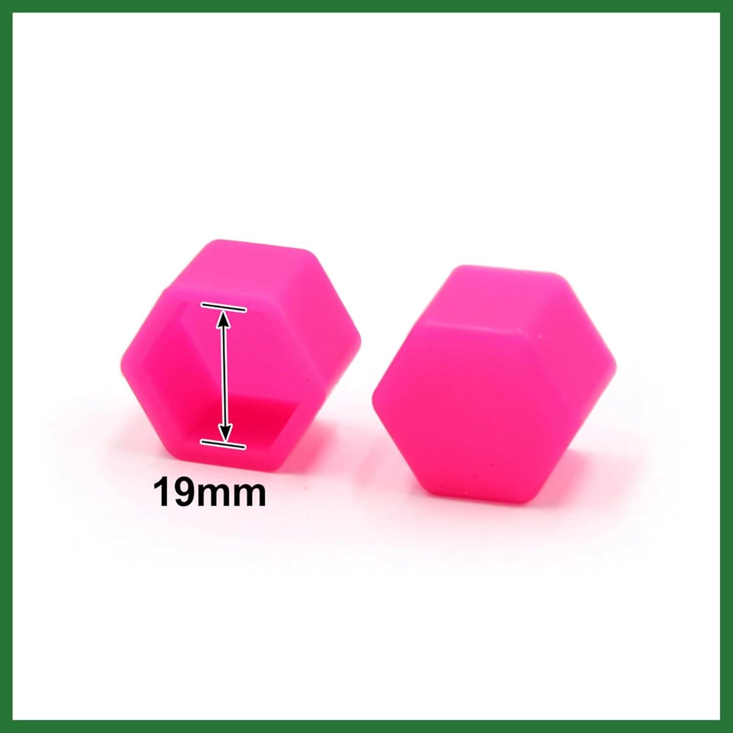 Tapa de Tornillo de Neumáticos Motoforti 20 Pcs 19mm Rosa