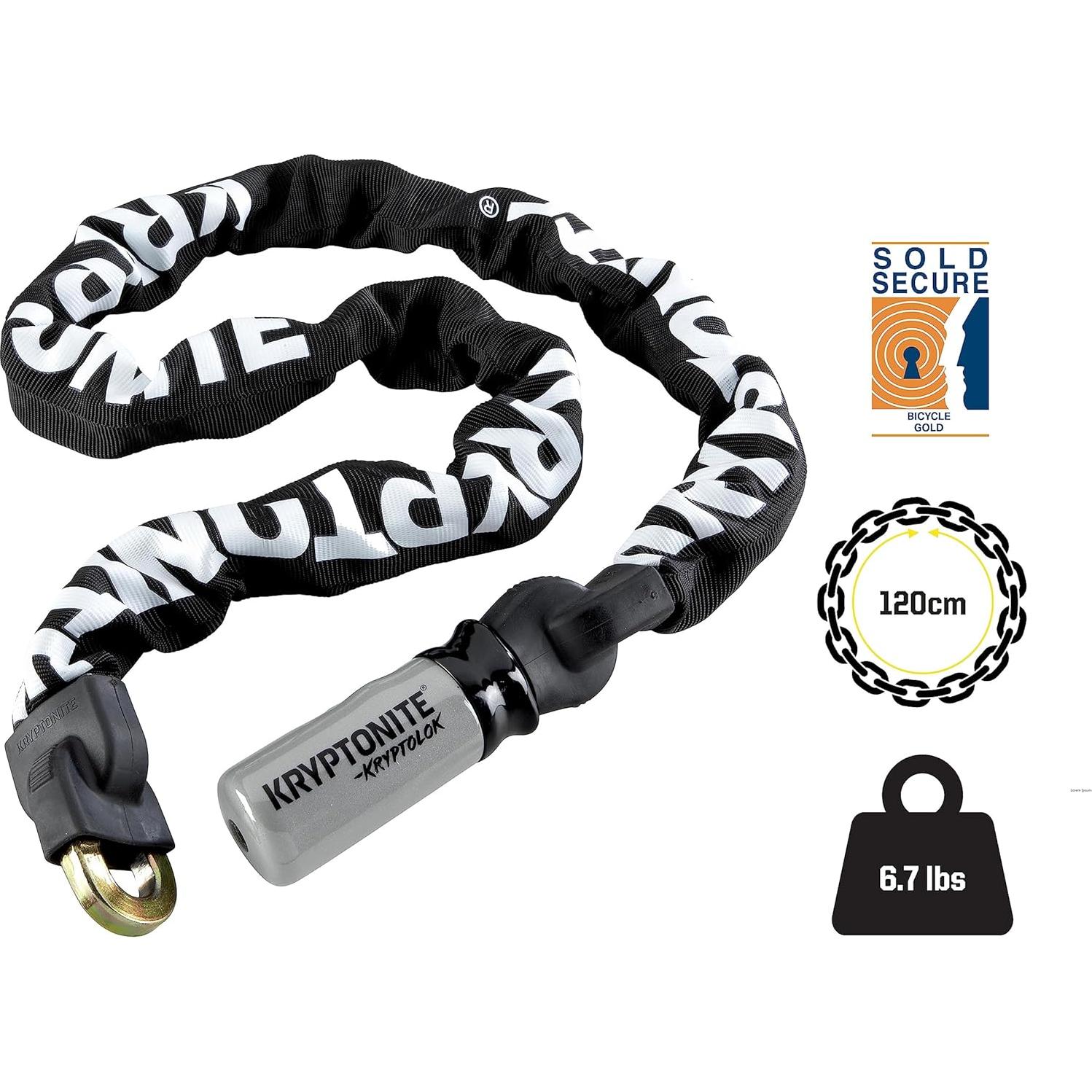 Candado de cadena Kryptonite Kryptolok 912 120cm 9mm acero