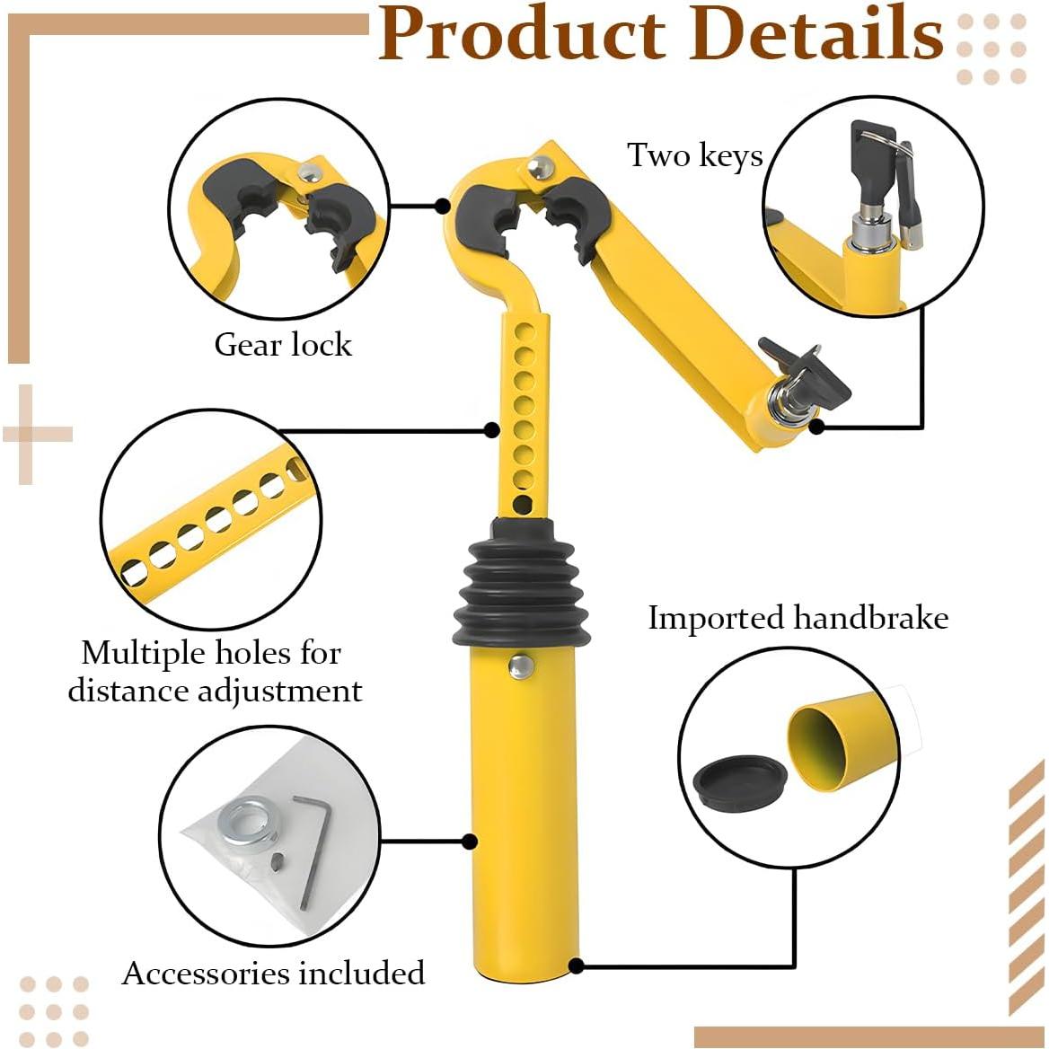 Bloqueo de Palanca de Cambios Bittwee - Antirrobo Universal 35.56 cm