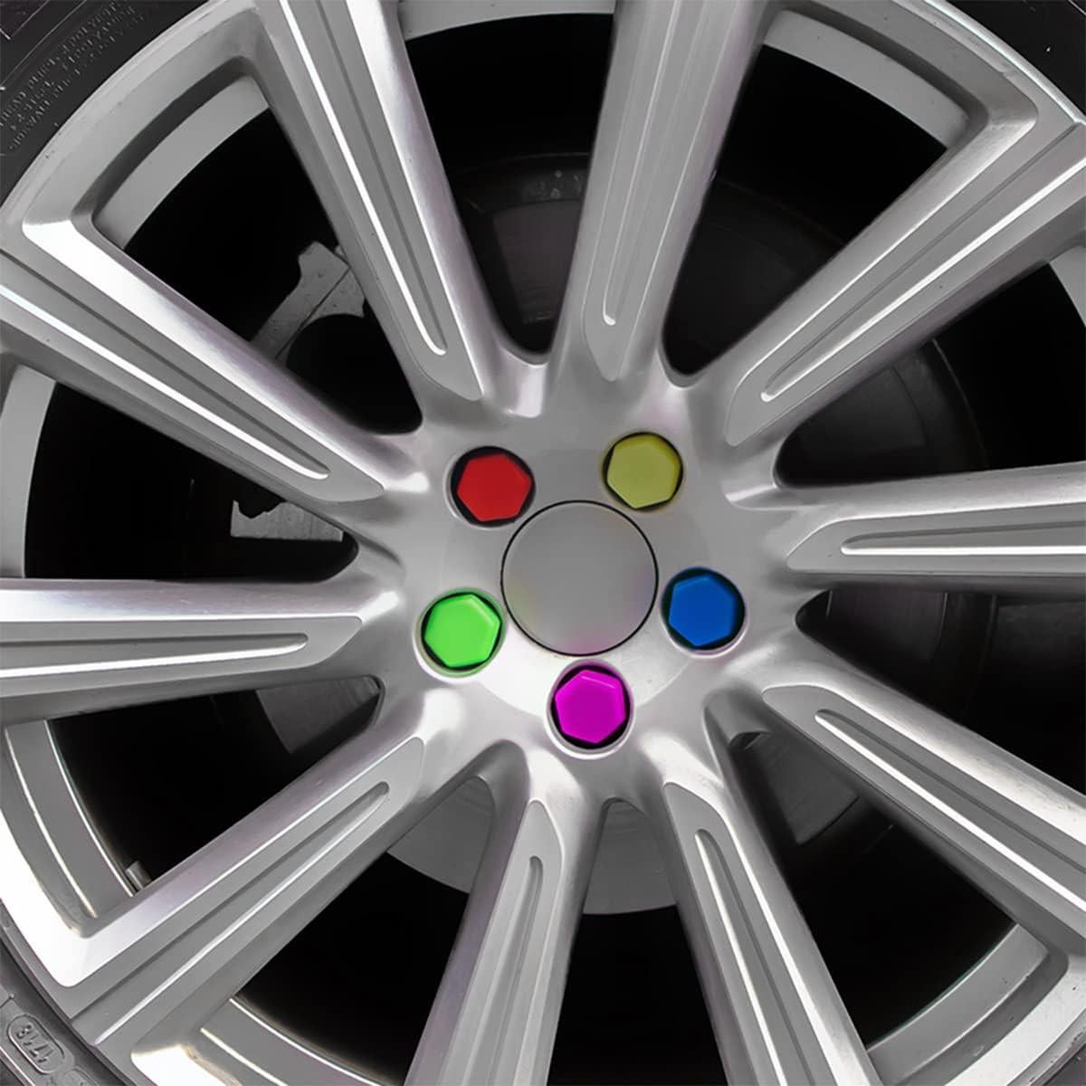 Cubiertas de Tuercas de Rueda AICEL 20PCS 1.88cm Antirrobo