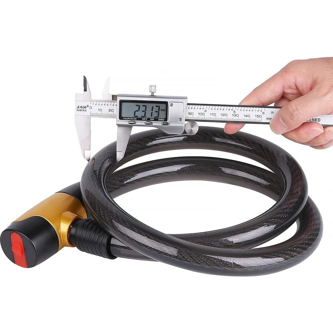 Candado de Cable FOBOZONE 120 cm Alta Resistencia Impermeable