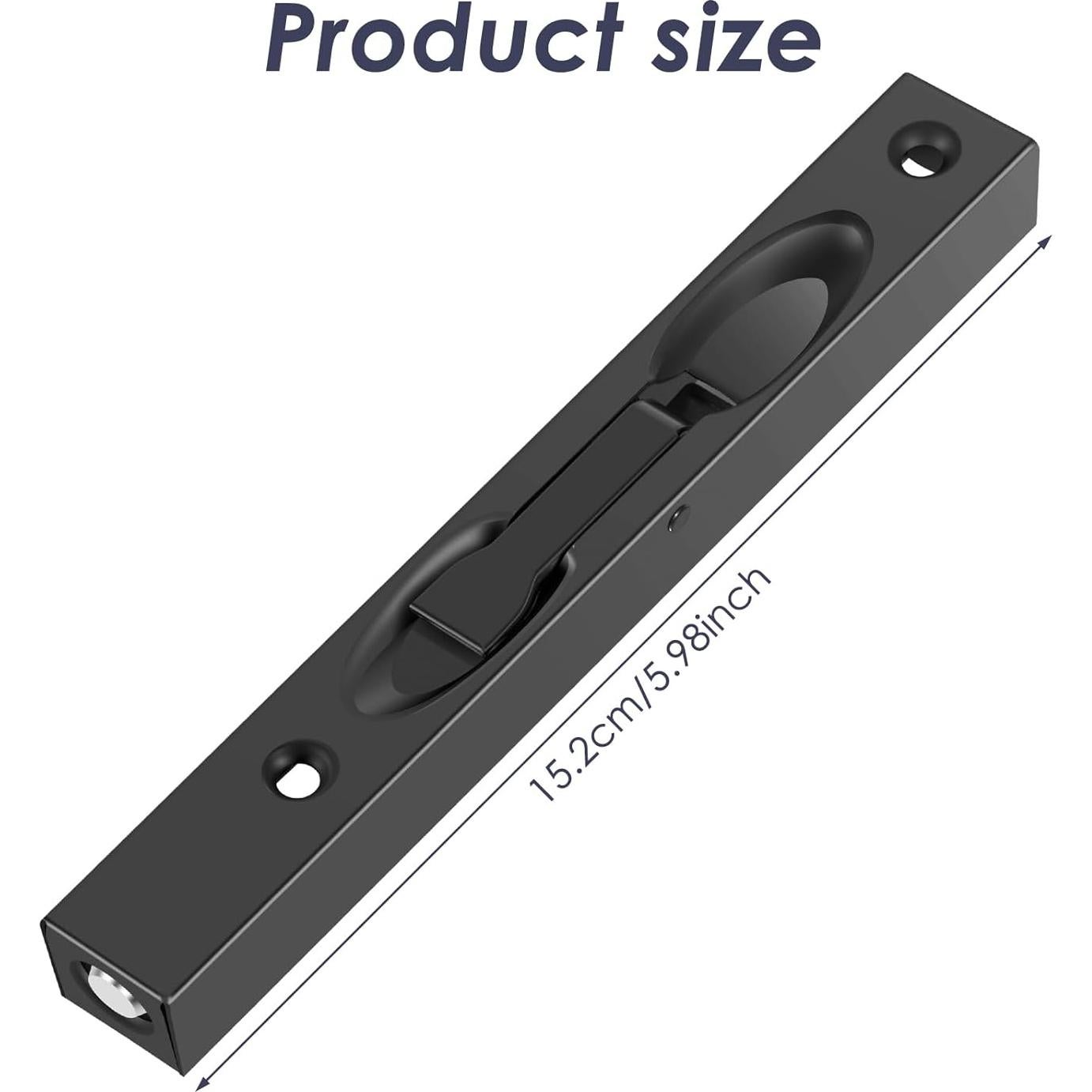 3 Piezas Pestillo Empotrado Acero Inoxidable BENGTING 15.2 cm