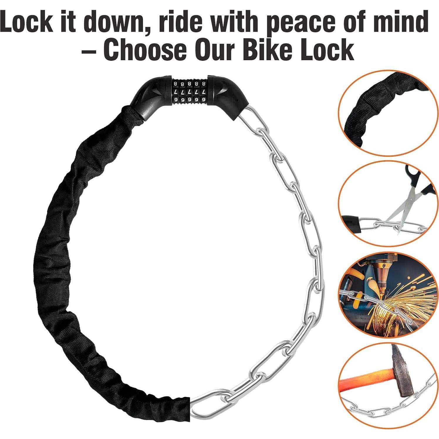 Candado de Cadena Antirrobo Mbeysaq XR2S3S 1.43m Combinación