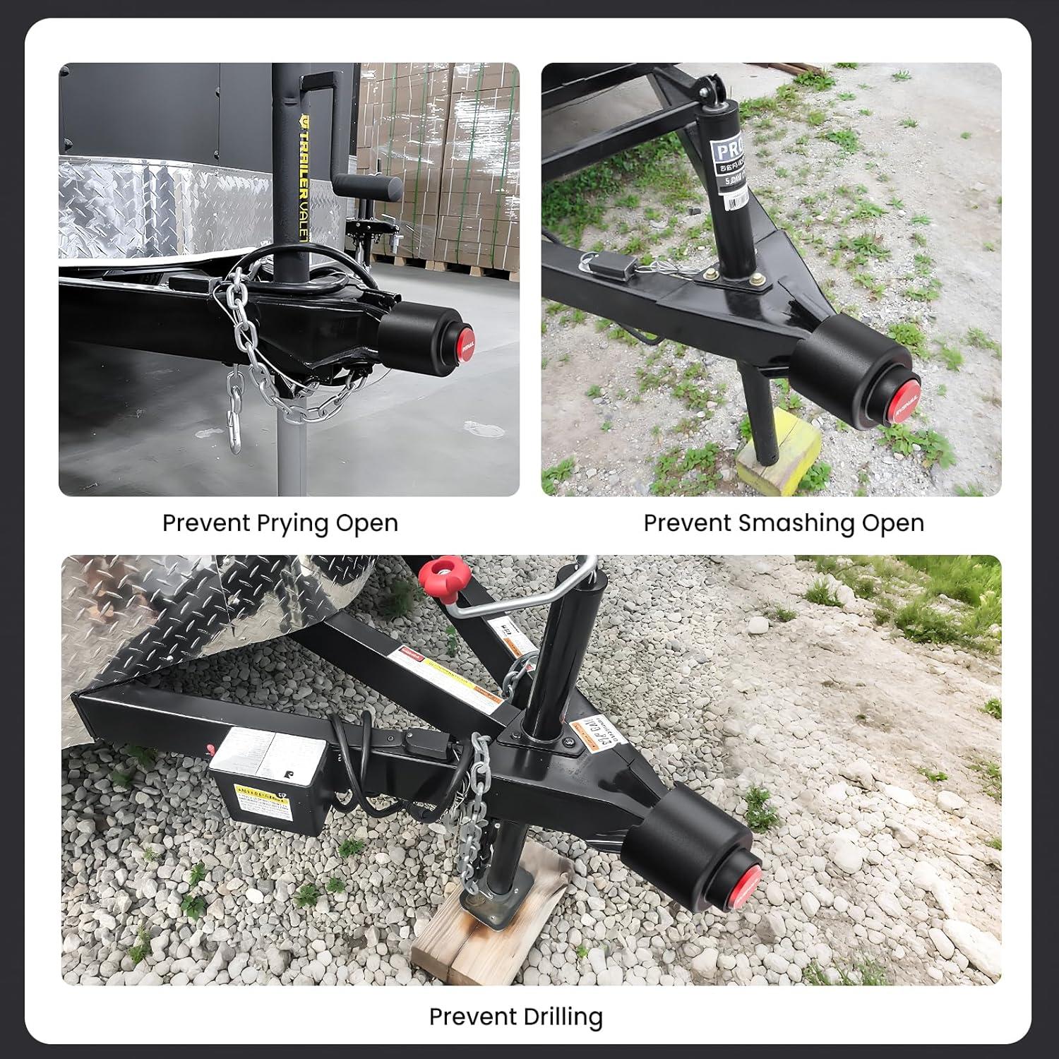 Cerradura de Enganche de Remolque RVSNAIL 2" Antirrobo